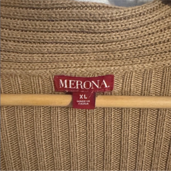 Merona Cardigan Tan Size XL - Picture 5 of 6